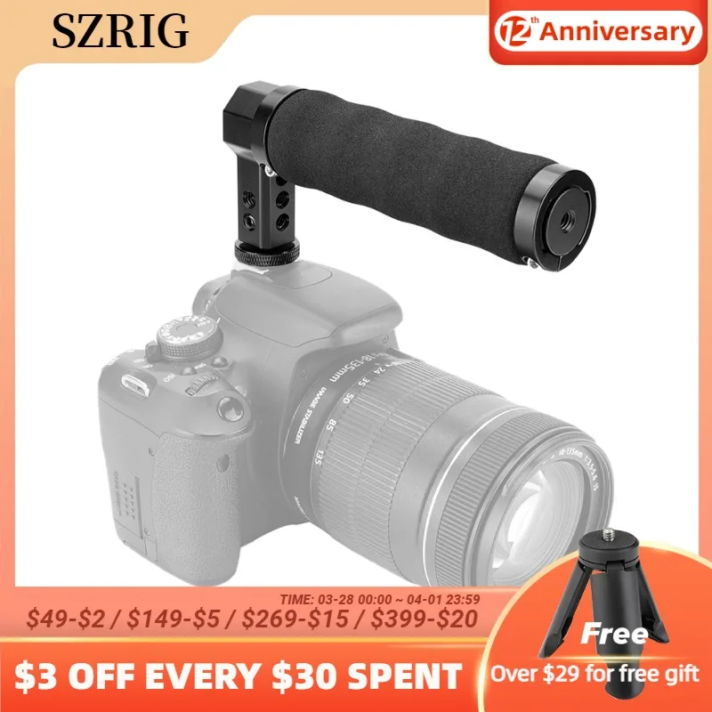 SZRIG DSLR башмак совместимый с верхней ручкой нескользящий губчатый рукоятка с 1/4-20 отверстиями для Dslr камер
SZRIG DSLR башмак совместимый с верхней ручкой нескользящий губчатый рукоятка с 1/4-20 отверстиями для Dslr камер