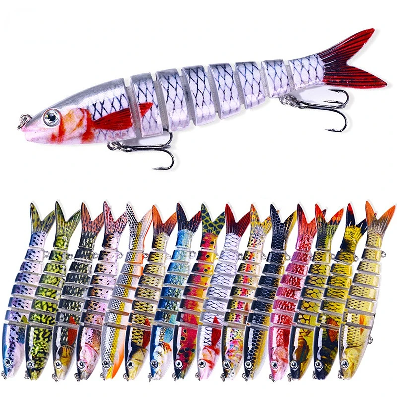 15 Colors Multi-Sections Baits 13.4cm 18g 6# Hooks Sinking Trolling Wobblers Submerged Swim Plastic Hard Lures Fishing Gear
15 Colors Multi-Sections Baits 13.4cm 18g 6# Hooks Sinking Trolling Wobblers Submerged Swim Plastic Hard Lures Fishing Gear