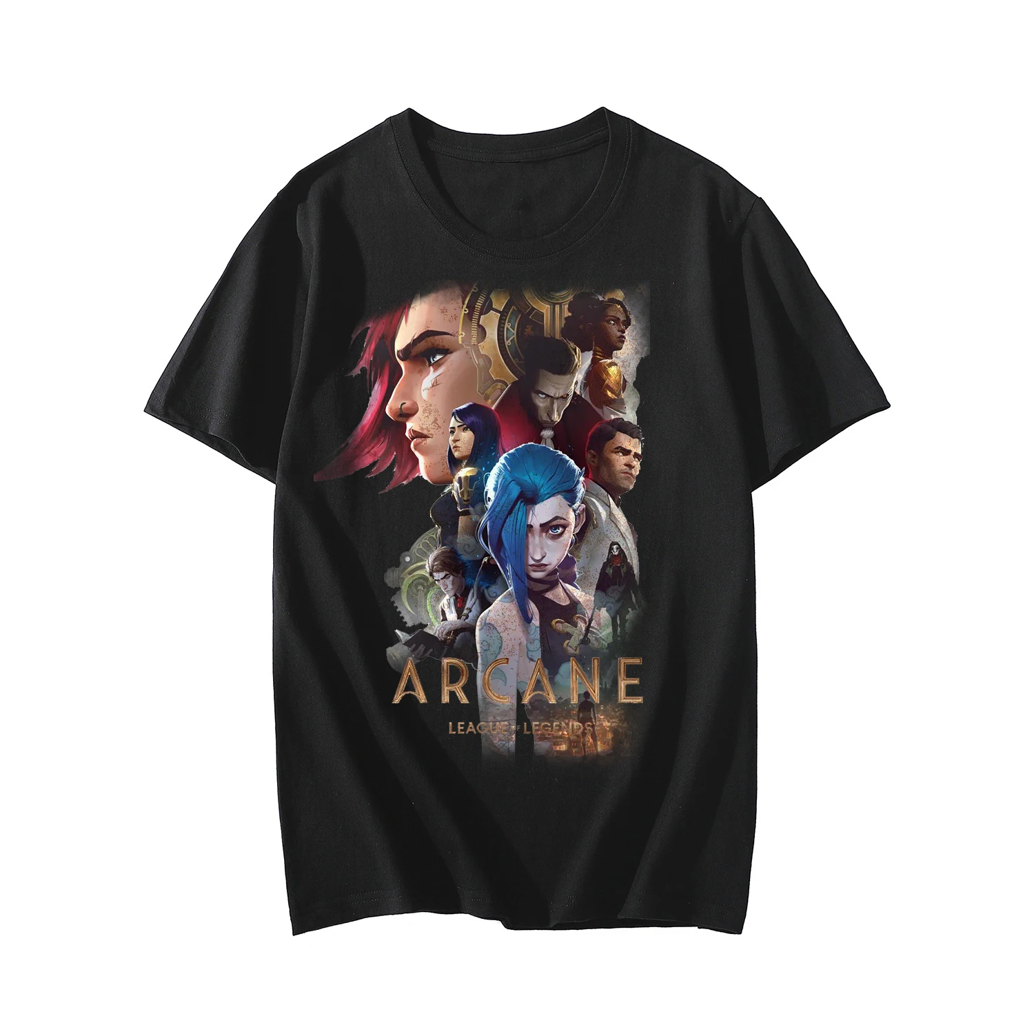 Arcane LOL T-Shirts Game Anime Print Streetwear Men Women Fashion Oversized T Shirt Pure Cotton Tees Tops Harajuku Male Clothing
Arcane LOL T-Shirts Game Anime Print Streetwear Men Women Fashion Oversized T Shirt Pure Cotton Tees Tops Harajuku Male Clothing