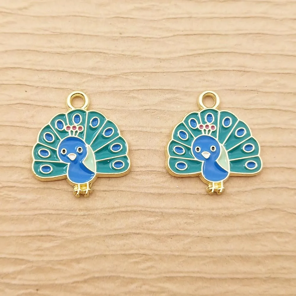 10pcs Enamel Peacock Charm for Jewelry Making Bulk Supplies Anime Kawaii Necklace Pendant Bracelet Earring Charms Cute Diy Craft
10pcs Enamel Peacock Charm for Jewelry Making Bulk Supplies Anime Kawaii Necklace Pendant Bracelet Earring Charms Cute Diy Craft