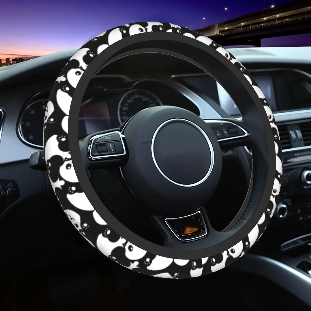 37-38 Car Steering Wheel Covers Cute Panda Cartoon Anti-slip Lovely Animal Car-styling Colorful Car Accessories
37-38 Car Steering Wheel Covers Cute Panda Cartoon Anti-slip Lovely Animal Car-styling Colorful Car Accessories
