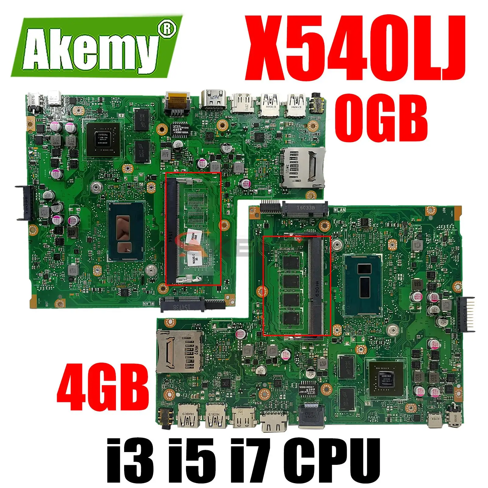 X540LJ Laptop Motherboard I3 I5 I7 4th 5th Gen CPU 0GB 4GB RAM For Asus X540LJ X540L F540L X540 Notebook Mainboard
X540LJ Laptop Motherboard I3 I5 I7 4th 5th Gen CPU 0GB 4GB RAM For Asus X540LJ X540L F540L X540 Notebook Mainboard
