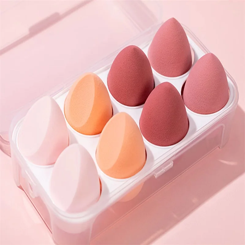 8 Pieces Packed Cosmetic Puff for Foundation Professional Face Sponge Beauty Egg Makeup Tools Accessories 
8 Pieces Packed Cosmetic Puff for Foundation Professional Face Sponge Beauty Egg Makeup Tools Accessories