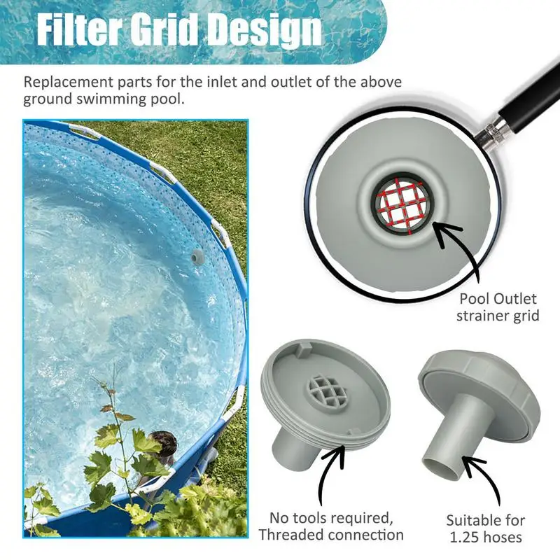 Pool Strainer Connector Wall Mount Hose Adaptor Pool Connector Sturdy Construction For Home Garden Pool Bathtub Accessories
Pool Strainer Connector Wall Mount Hose Adaptor Pool Connector Sturdy Construction For Home Garden Pool Bathtub Accessories