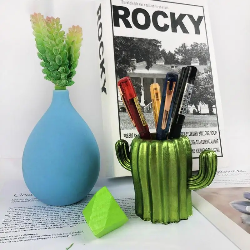 Cactus Shaped Pen Holder Silicone Mold Resin Stationary Storage Moulds DIY Art Crafts Molds Multiuse Decorations For Office Desk
Cactus Shaped Pen Holder Silicone Mold Resin Stationary Storage Moulds DIY Art Crafts Molds Multiuse Decorations For Office Desk