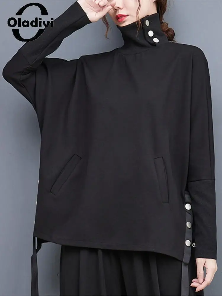 Oladivi Large Size Women Turtleneck Sweatshirts 2022 Spring Autumn Oversized Hoodies Casual Loose Outerwears Lady Pullovers 9650
Oladivi Large Size Women Turtleneck Sweatshirts 2022 Spring Autumn Oversized Hoodies Casual Loose Outerwears Lady Pullovers 9650