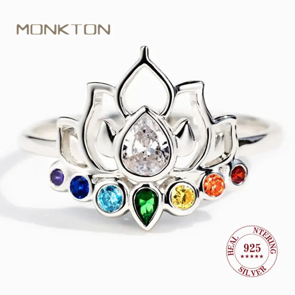 Monkton Original 925 Sterling Silver Rings 2023 New Lotus Flower Boho Colorful Engagement Rings for Women Fine Jewelry Gift 
Monkton Original 925 Sterling Silver Rings 2023 New Lotus Flower Boho Colorful Engagement Rings for Women Fine Jewelry Gift
