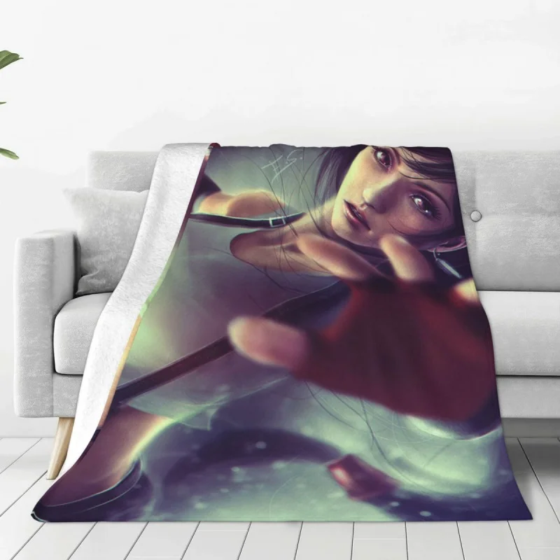 

Final Fantasy TIFA Blankets Flannel Aerith sexy beauties Ultra-Soft Throw Blankets for Bedding Couch Bed Rug