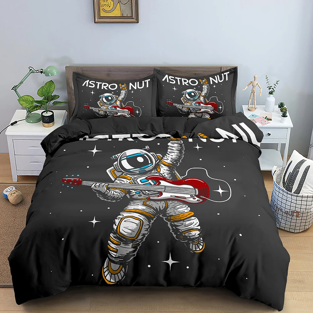 Комплект постельного белья с 3d-изображением космонавта для мальчиков, взрослых, детей, детей, комплект пододеяльников, наволочки, одеяло, по...
Комплект постельного белья с 3d-изображением космонавта для мальчиков, взрослых, детей, детей, комплект пододеяльников, наволочки, одеяло, по...