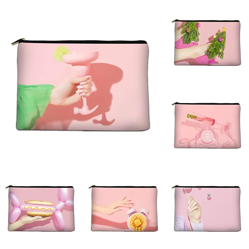 Pink Girl Heart Ladies Cosmetic Bag Canvas Wash Storage Storage Bag Bridesmaid Gift Travel Portable Handbag Decoration Bag
Pink Girl Heart Ladies Cosmetic Bag Canvas Wash Storage Storage Bag Bridesmaid Gift Travel Portable Handbag Decoration Bag