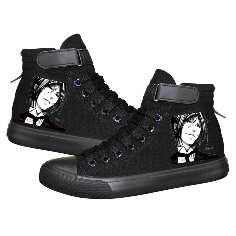 Высокий Q унисекс аниме Cos Черный дворец женская обувь Себастьян Michaelis Sky plimsolls парусиновые туфли обувь на шнурках
Высокий Q унисекс аниме Cos Черный дворец женская обувь Себастьян Michaelis Sky plimsolls парусиновые туфли обувь на шнурках