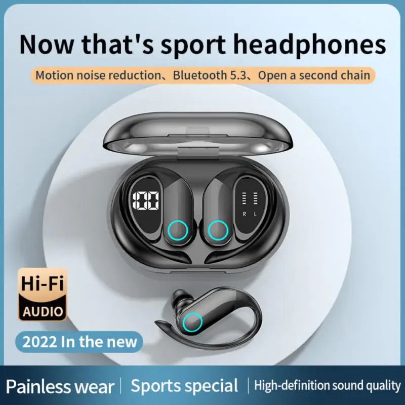 New TWS Sports Earphones Bluetooth 5.3 Wireless Headphones Waterproof HiFi Stereo Noise Reduction Sports Earbuds With Mic
New TWS Sports Earphones Bluetooth 5.3 Wireless Headphones Waterproof HiFi Stereo Noise Reduction Sports Earbuds With Mic