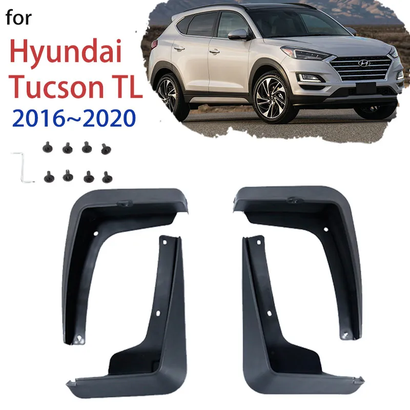 

Car Mud Flaps for Hyundai Tucson TL 2016 2017 2018 2019 2020 Front Rear Fender Mudflap Splash Guard Mudguards Auto Accessories