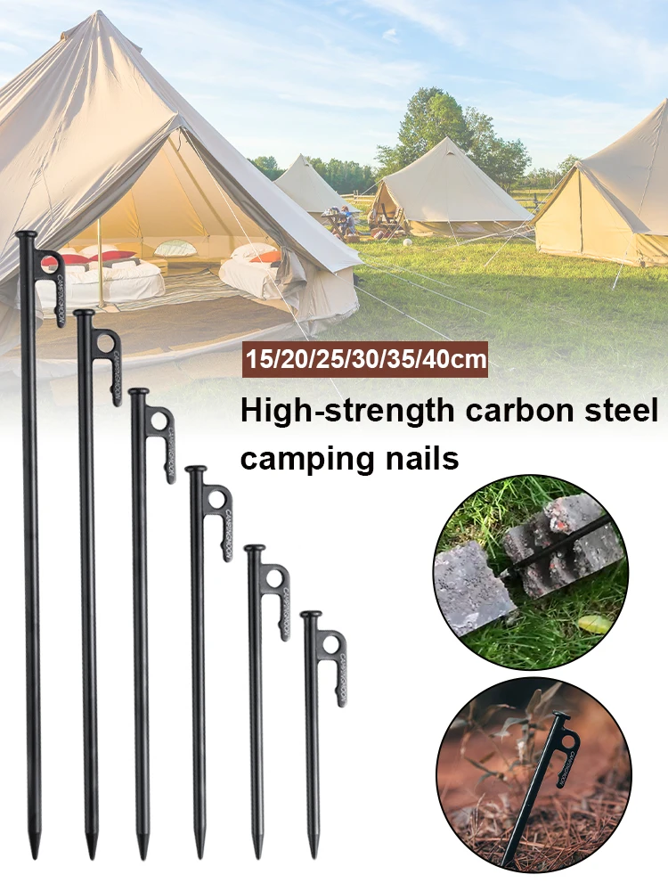 4Pcs Tent Stakes Heavy Duty Steel Tarp Pegs Durable Unbreakable Power Stakes for Canopy Tarp Outdoor Camping Accessories Black
4Pcs Tent Stakes Heavy Duty Steel Tarp Pegs Durable Unbreakable Power Stakes for Canopy Tarp Outdoor Camping Accessories Black