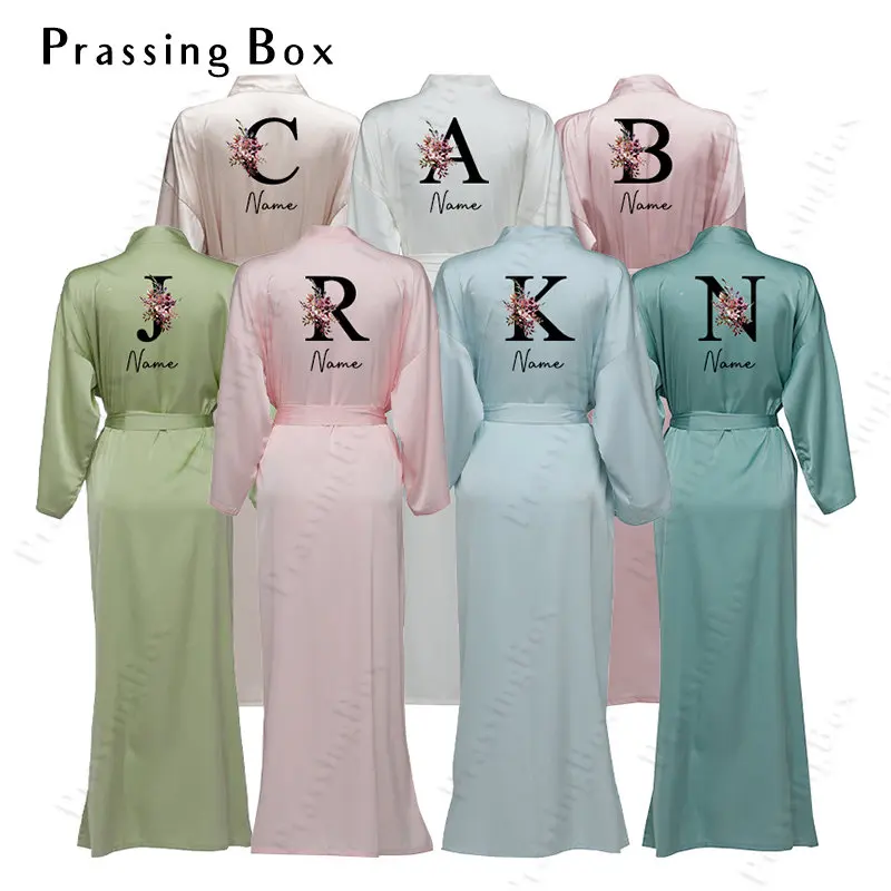 Chiffon Satin Robe Long Bride Robe Custom Name Bridesmaid Robes Maid Of Honor Team Bride Pijama Robe Originale
Chiffon Satin Robe Long Bride Robe Custom Name Bridesmaid Robes Maid Of Honor Team Bride Pijama Robe Originale