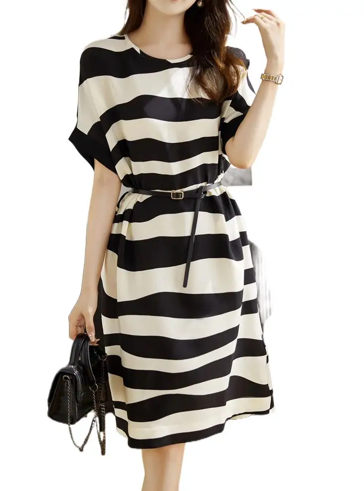 2023 Women's Clothing Fashion Irregular Striped Dress 0830 
2023 Women's Clothing Fashion Irregular Striped Dress 0830