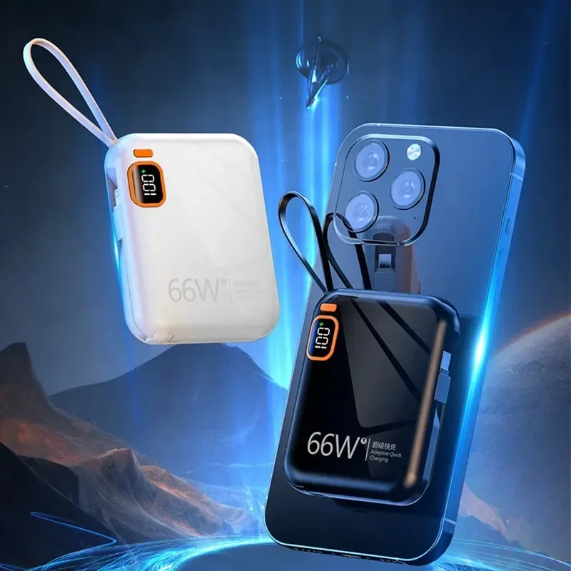 20000mAh Portable Mini Power Bank Fast Charging 66W/100W Powerbank Built in Cable for iPhone 14 13 12 Samsung Fast logistics
20000mAh Portable Mini Power Bank Fast Charging 66W/100W Powerbank Built in Cable for iPhone 14 13 12 Samsung Fast logistics