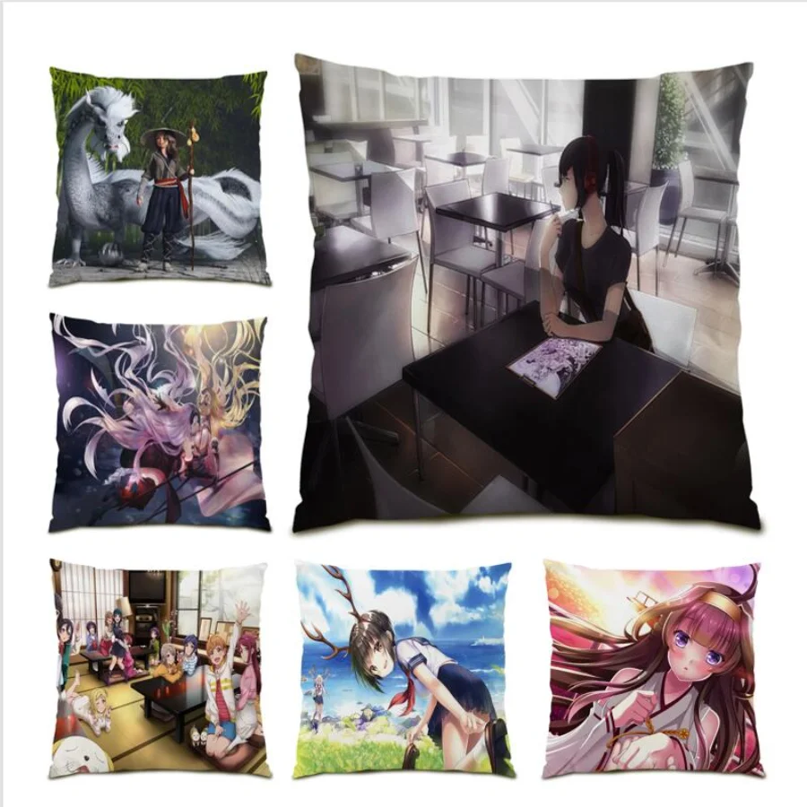 Living Room Decoration 45x45 Pillow Cover Japanese Anime Cute Beautiful Girl Poster Pillow Case Velvet Cartoon Home Decor E0923
Living Room Decoration 45x45 Pillow Cover Japanese Anime Cute Beautiful Girl Poster Pillow Case Velvet Cartoon Home Decor E0923