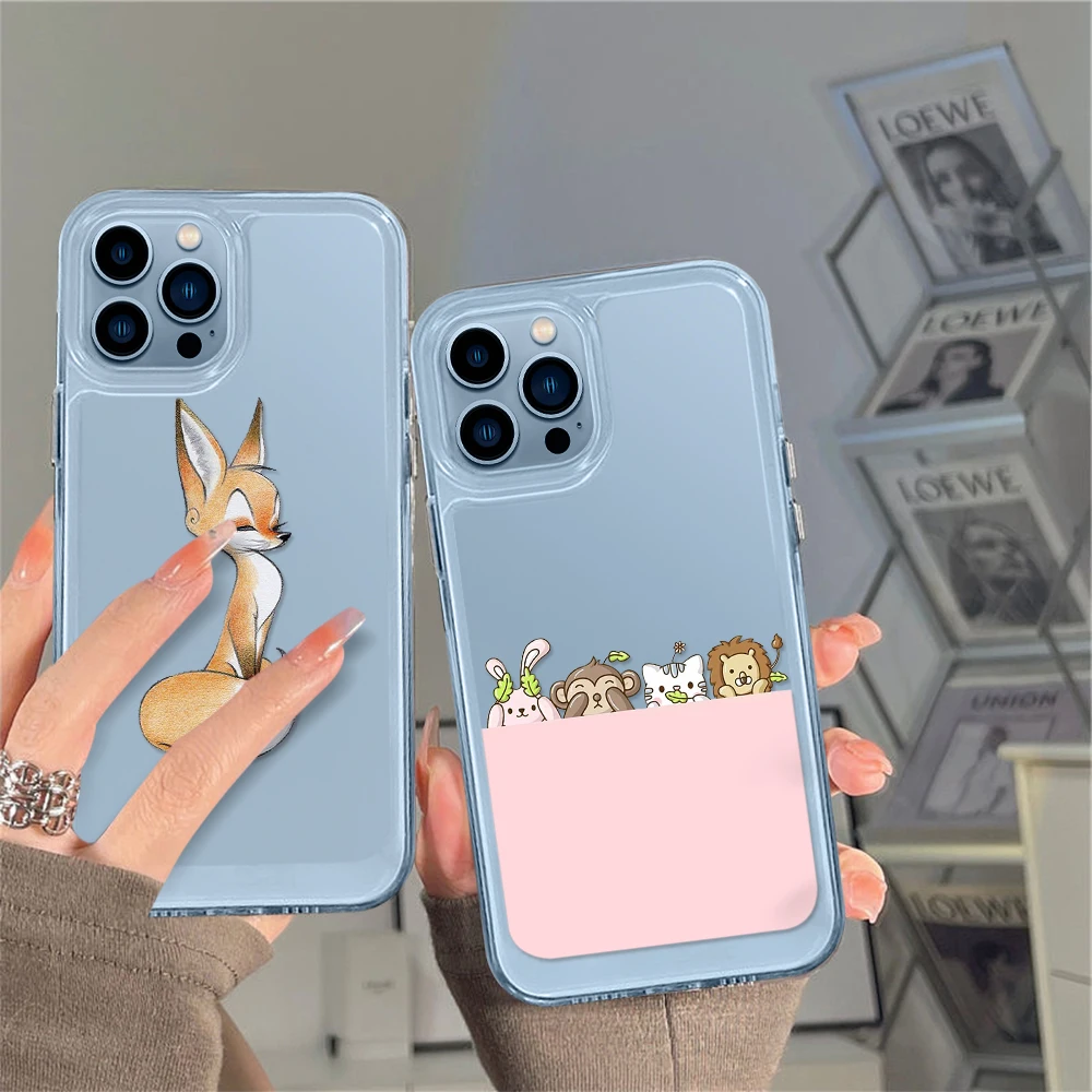 Cute Cartoon Zoo Animals Clear Phone Case for iPhone 14 13 12 11 Pro Max Mini XS XR X Back Cover for iPhone14promax Capa Fundas
Cute Cartoon Zoo Animals Clear Phone Case for iPhone 14 13 12 11 Pro Max Mini XS XR X Back Cover for iPhone14promax Capa Fundas