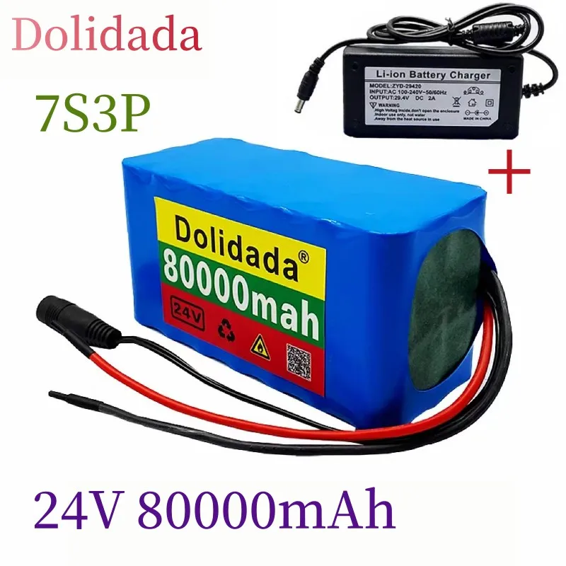 Аккумуляторная батарея 18650 7S3P, 80000 мАч, 24 В, Lifepo4, перезаряжаемая + зарядное устройство 2 а для электровелосипеда, электрического велосипеда, инвалидной коляски, литиевая батарея
Аккумуляторная батарея 18650 7S3P, 80000 мАч, 24 В, Lifepo4, перезаряжаемая + зарядное устройство 2 а для электровелосипеда, электрического велосипеда, инвалидной коляски, литиевая батарея
