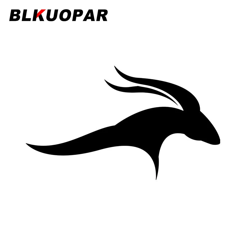 

Автомобильная наклейка BLKUOPAR с логотипом козы, модная устойчивая к царапинам Водонепроницаемая индивидуальная креативная наклейка, защита от солнца для двери автомобиля