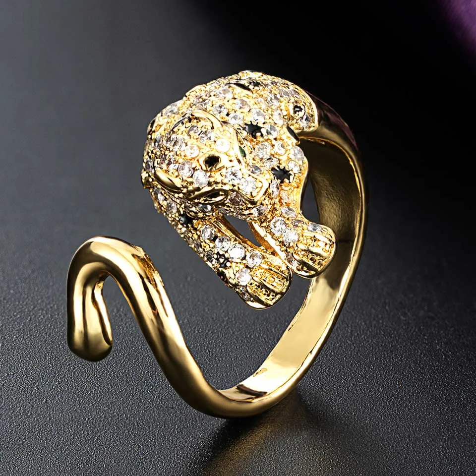 Zlxgirl Leopard Head Inlaid Women Rings Hip Hop Animal Group Party Punk Finger Ring Jewelry Personality Fashion New Style anel
Zlxgirl Leopard Head Inlaid Women Rings Hip Hop Animal Group Party Punk Finger Ring Jewelry Personality Fashion New Style anel