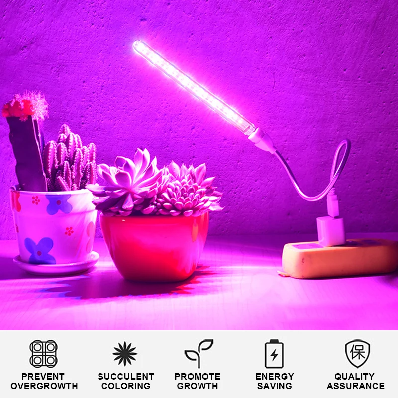 10W LED Plant Growing Lamp USB Portable LED Plant Grow Light 5V Full Spectrum Phyto Lamp 21 leds Rotation Flexible Light Indoor
10W LED Plant Growing Lamp USB Portable LED Plant Grow Light 5V Full Spectrum Phyto Lamp 21 leds Rotation Flexible Light Indoor
