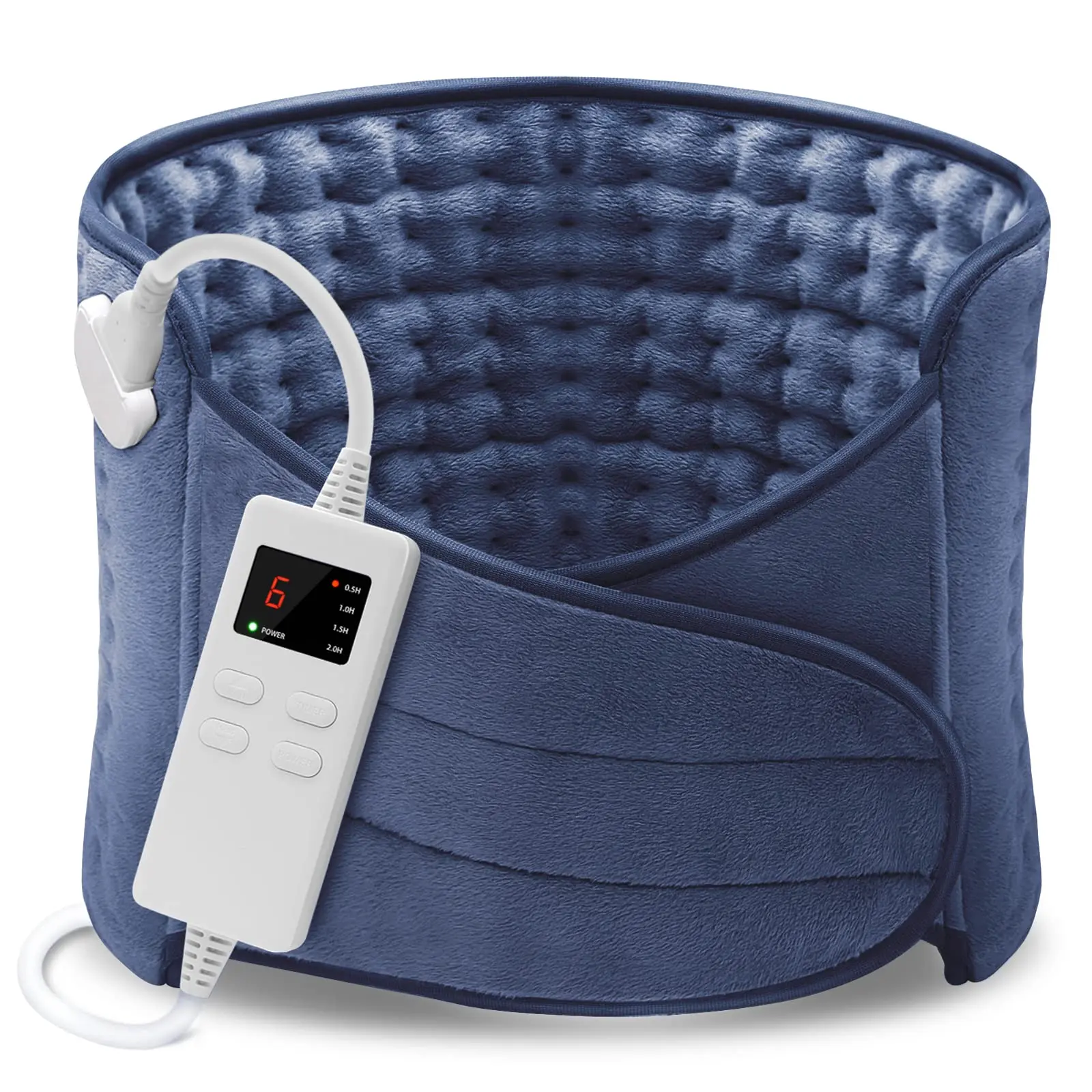 Дюймовая сверхмягкая безопасная нагревательная Подушка с автоматическим выключением и 6 настройками нагрева для синих судорожек