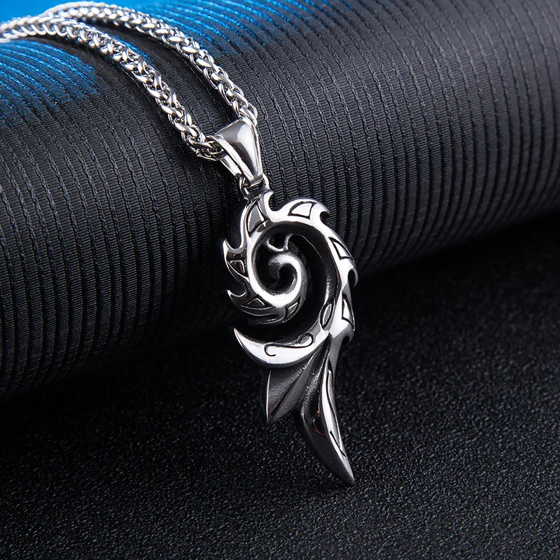 NUOBING Fashion Men's Punk Dragon Flame Pendant Necklace Stainless Steel Box Chain Necklace For Men Jewelry Charm Gift
NUOBING Fashion Men's Punk Dragon Flame Pendant Necklace Stainless Steel Box Chain Necklace For Men Jewelry Charm Gift