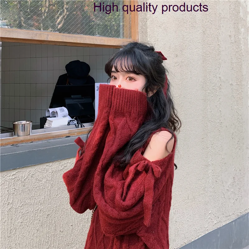 Женские пуловеры с разными бантами и рукавами без бретелек, уличная одежда, мягкий длинный свитер с высоким воротником B240
Женские пуловеры с разными бантами и рукавами без бретелек, уличная одежда, мягкий длинный свитер с высоким воротником B240