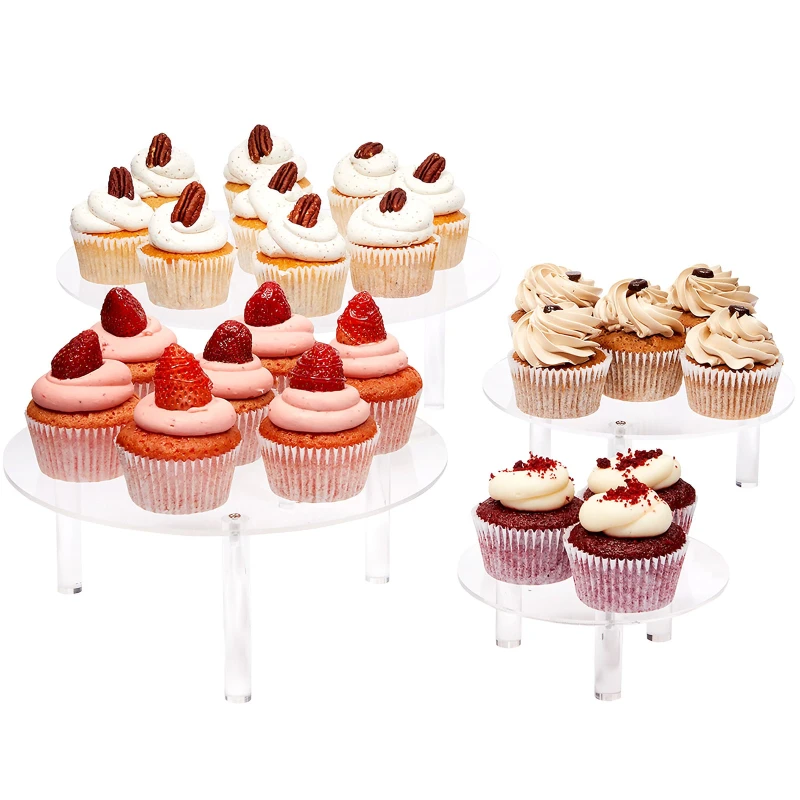 4-Piece Round Acrylic Cake Stand for Dessert Table, Clear Cupcake Display Risers for Wedding, 4 Sizes
4-Piece Round Acrylic Cake Stand for Dessert Table, Clear Cupcake Display Risers for Wedding, 4 Sizes