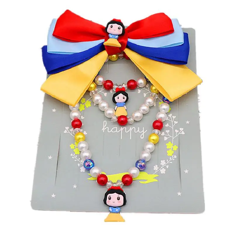 Disney Snow White Bows Hairclip Headband Hair Accessories Cartoon Elsa Princess Necklace Pendant Jewelry Bracelet Girl Gifts
Disney Snow White Bows Hairclip Headband Hair Accessories Cartoon Elsa Princess Necklace Pendant Jewelry Bracelet Girl Gifts