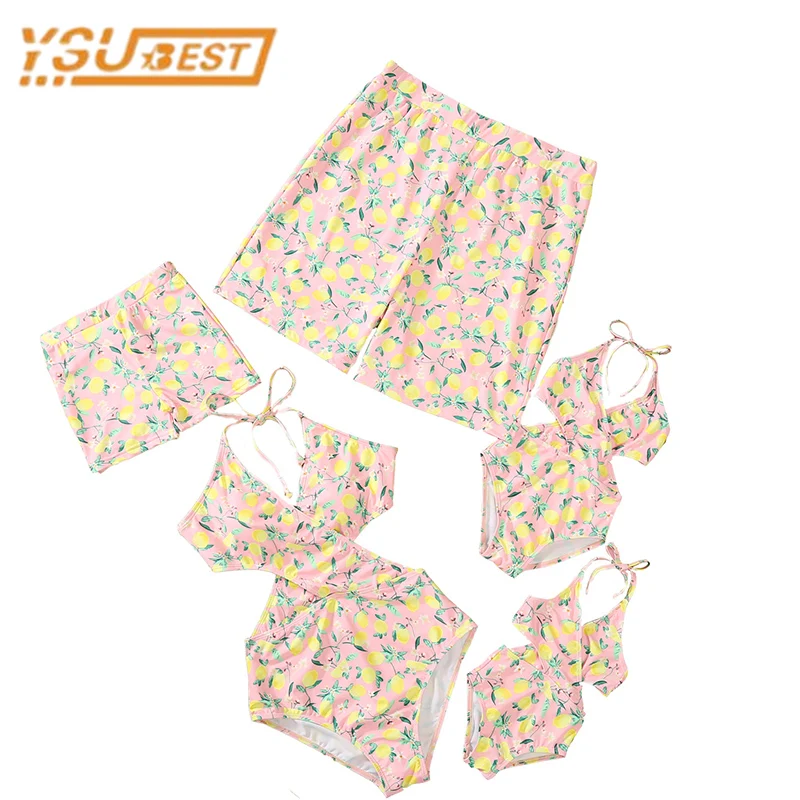 New Mommy and Daddy Son Daughter Clothes Clothing Bikini Sandbeach Swimsuit Family Matching Outfits Fruits Printing Swimwear
New Mommy and Daddy Son Daughter Clothes Clothing Bikini Sandbeach Swimsuit Family Matching Outfits Fruits Printing Swimwear