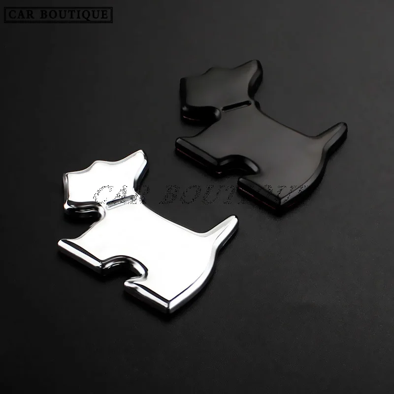 Car Personality Cute Pet Dog Logo Cartoon Anime Puppy Metal Sticker Body Tail Side |