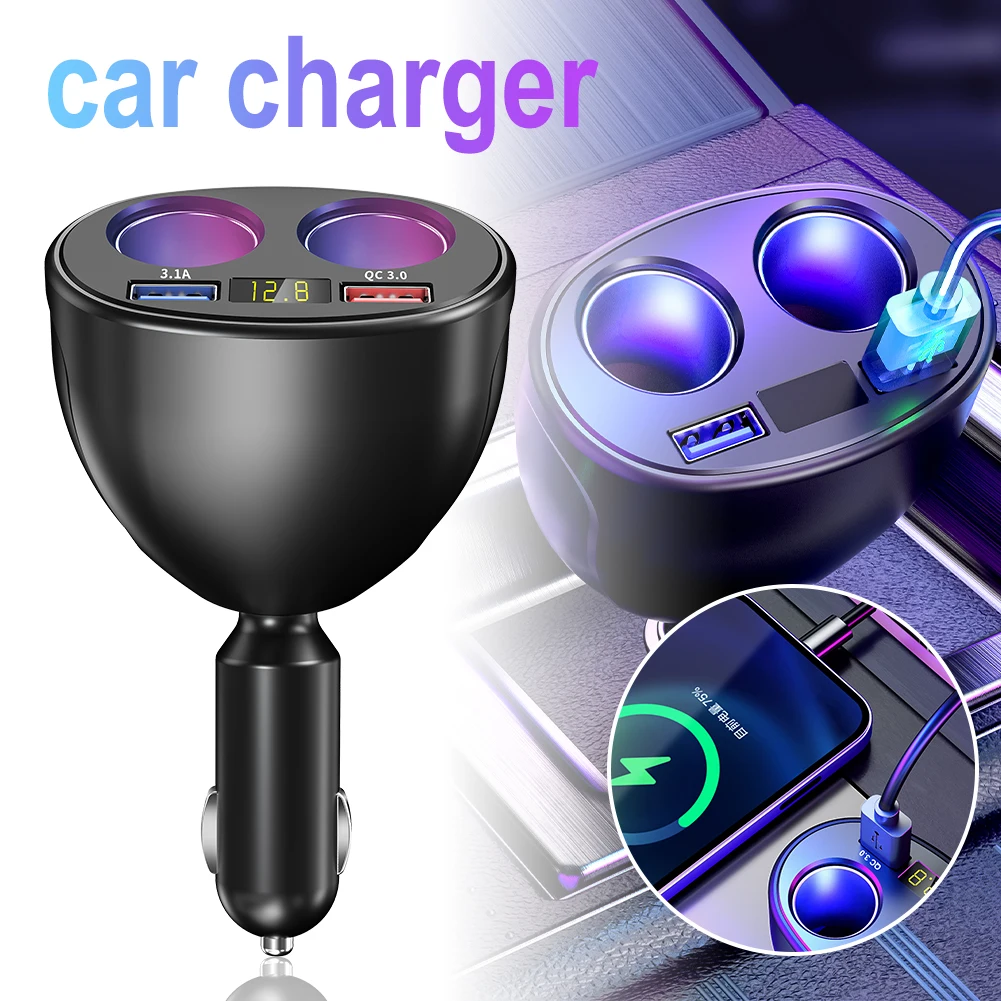 Car Charger For Cigarette Lighter Smart Phone USB Adapter Mobile Phone Charger Dual USB Digital Display Voltmeter Charger
Car Charger For Cigarette Lighter Smart Phone USB Adapter Mobile Phone Charger Dual USB Digital Display Voltmeter Charger