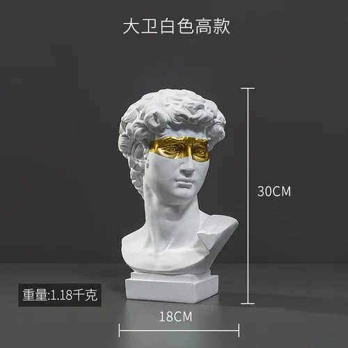 НОВАЯ современная имитация гипса из смолы, скульптура Дэвида, художественная бюст, портретная статуя, статуэтки, мебель для гостиной, украшение для дома
НОВАЯ современная имитация гипса из смолы, скульптура Дэвида, художественная бюст, портретная статуя, статуэтки, мебель для гостиной, украшение для дома