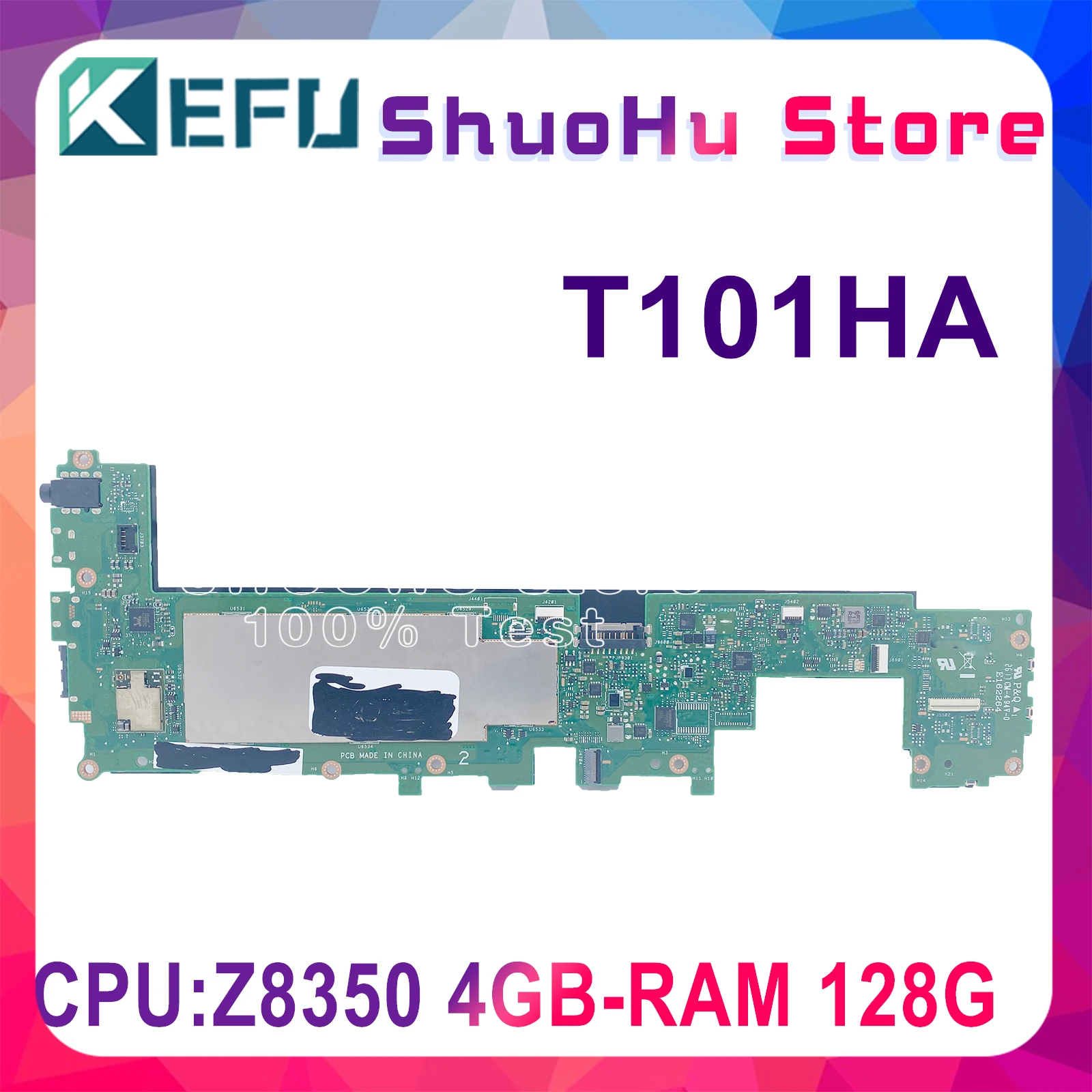 Материнская плата KEFU T101HA для ноутбука ASUS Transformer Book T101HA T101H T101 материнская плата Z8350 4GB-RAM 128G материнская плата 100% тест
Материнская плата KEFU T101HA для ноутбука ASUS Transformer Book T101HA T101H T101 материнская плата Z8350 4GB-RAM 128G материнская плата 100% тест