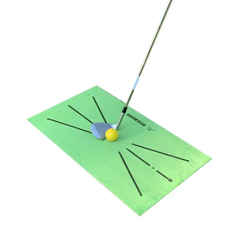 

Portable Golf Swing Mat Hitting Batting Direction Mark Trace Indoor Home Golf Practice Training Mat Golf Ball Marker