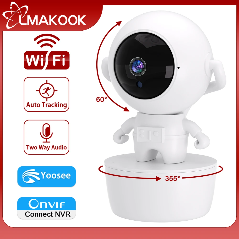 IP-камера видеонаблюдения LMAKOOK, 5 Мп, PTZ, Wi-Fi, 3 Мп 
IP-камера видеонаблюдения LMAKOOK, 5 Мп, PTZ, Wi-Fi, 3 Мп