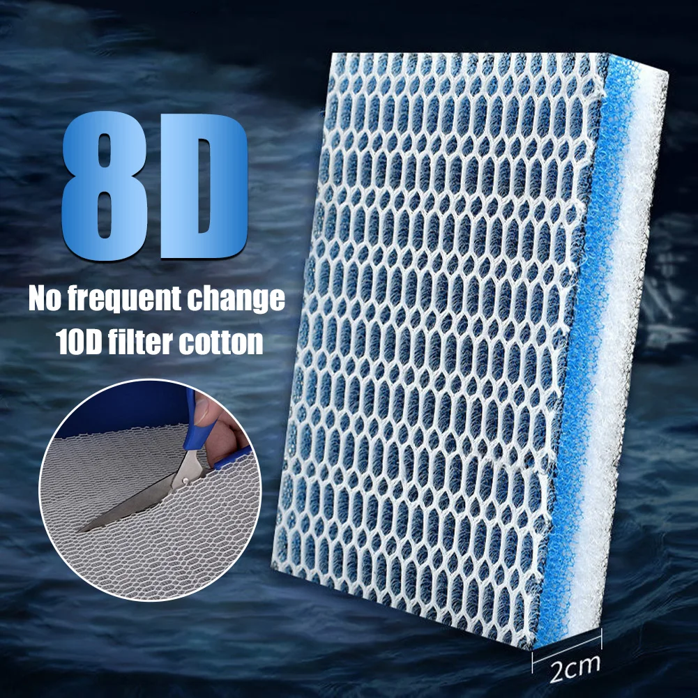 8D/10D Aquarium Filter Sponge Media Upgraded 8-Layer No Glue Filter Pads Fish Tank Skimmer Koi Pond Filter Cotton Accessories
8D/10D Aquarium Filter Sponge Media Upgraded 8-Layer No Glue Filter Pads Fish Tank Skimmer Koi Pond Filter Cotton Accessories