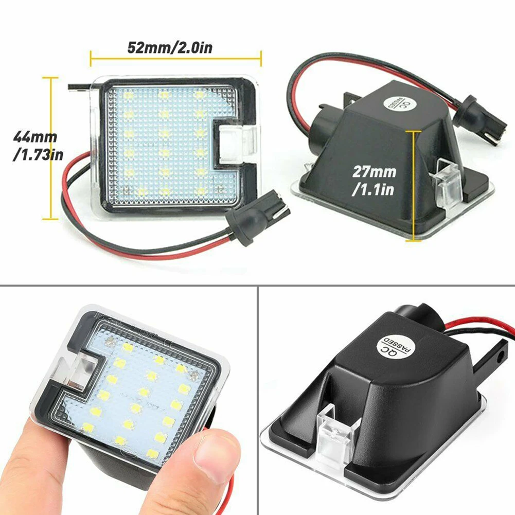 LED Side Mirror Lights Plug And Play 12V 52 X 44 X 21.5mm Accessories Brand New Bright White Direct Replacement
LED Side Mirror Lights Plug And Play 12V 52 X 44 X 21.5mm Accessories Brand New Bright White Direct Replacement