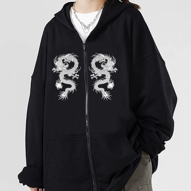 Y2K Vintage Chinese Dragon Oversized Hoodie Female Coat Winter 2023 Zip Up Women Sweatshirt Kawaii Jacket Harajuku Grunge Clothe
Y2K Vintage Chinese Dragon Oversized Hoodie Female Coat Winter 2023 Zip Up Women Sweatshirt Kawaii Jacket Harajuku Grunge Clothe