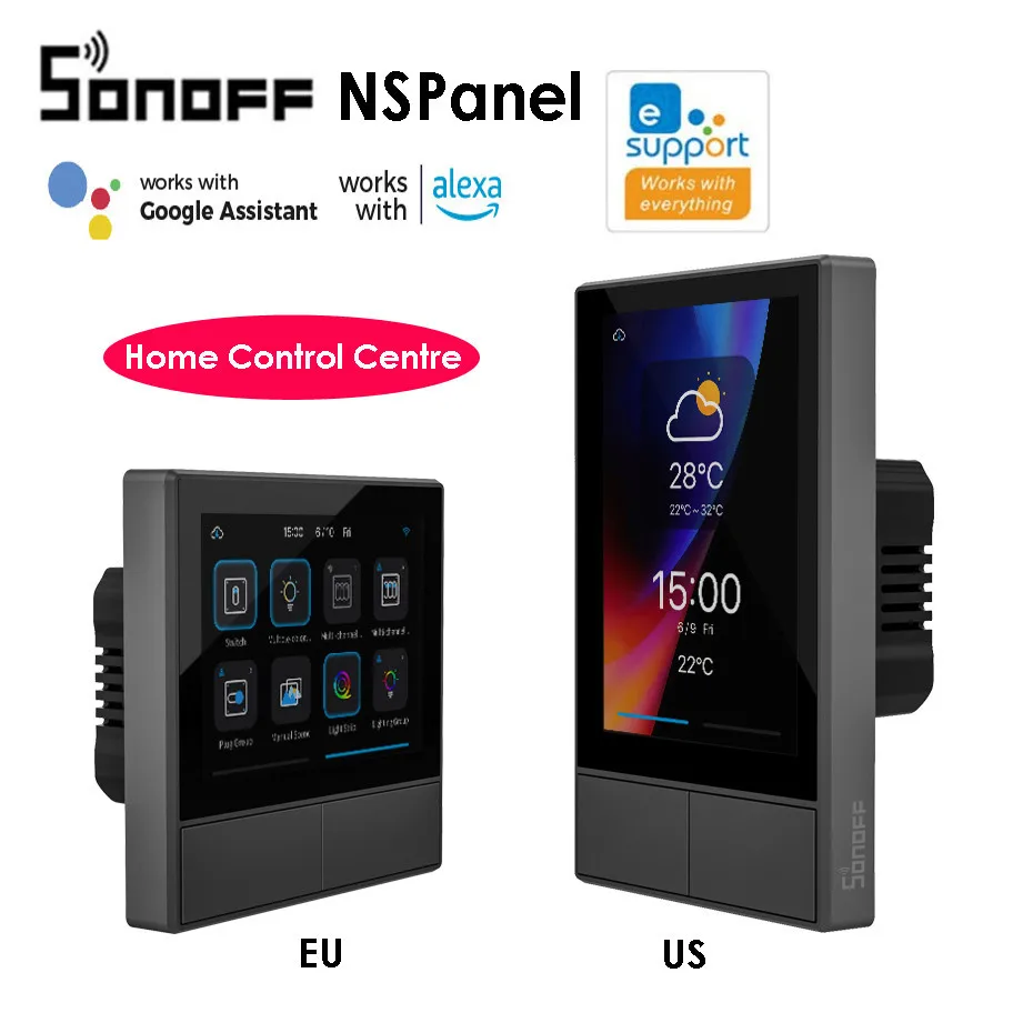 New SONOFF NSPanel Wifi Smart Scene Wall Switch Smart Thermostat Display Switch All-in-One Control for Alice Alexa Google Home
New SONOFF NSPanel Wifi Smart Scene Wall Switch Smart Thermostat Display Switch All-in-One Control for Alice Alexa Google Home