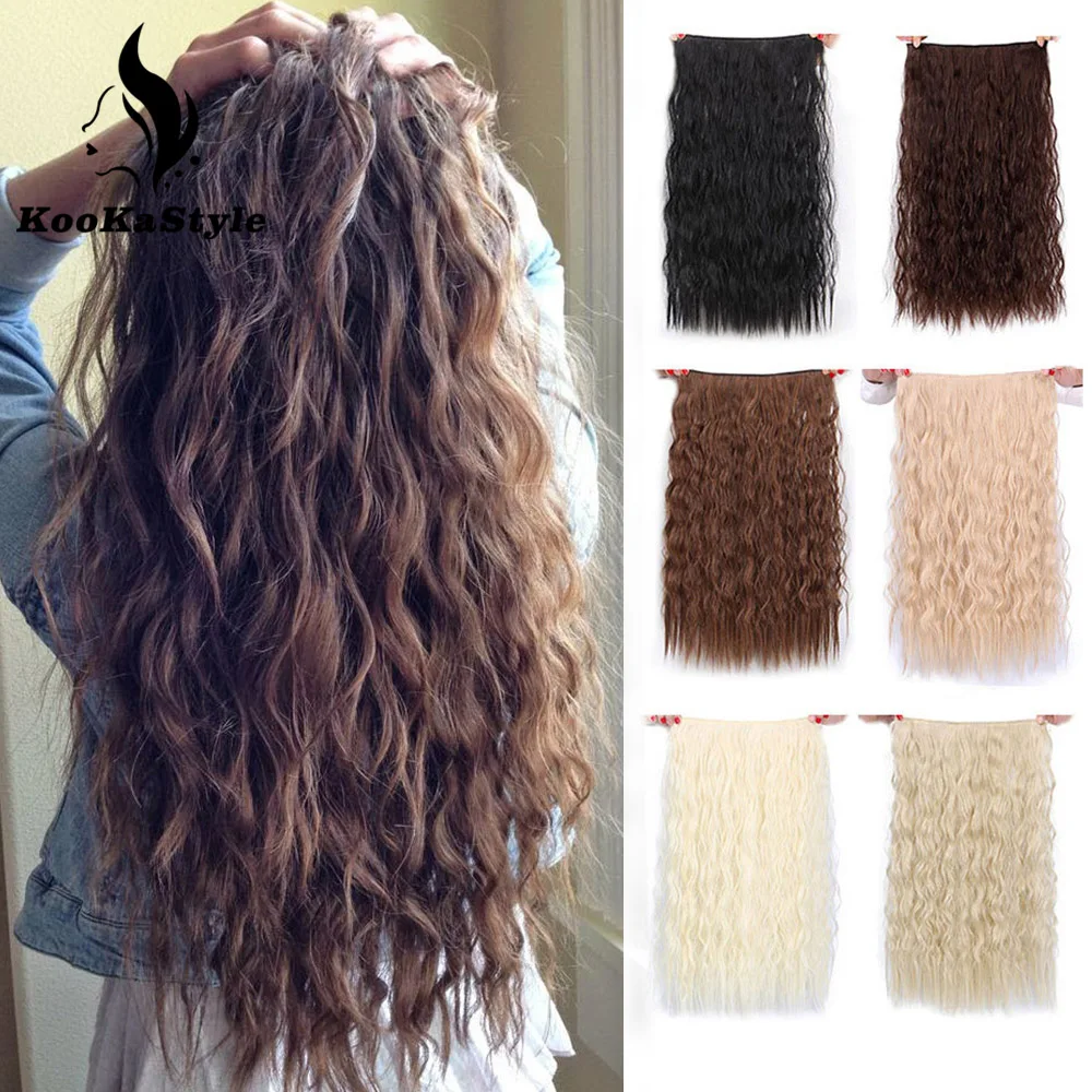 Kookastyle Synthetic Long Extension Water Wave Natural Hair Clips in Hair Blonde Black Brown Red 22" 28'' For Women Hairpieces
Kookastyle Synthetic Long Extension Water Wave Natural Hair Clips in Hair Blonde Black Brown Red 22" 28'' For Women Hairpieces