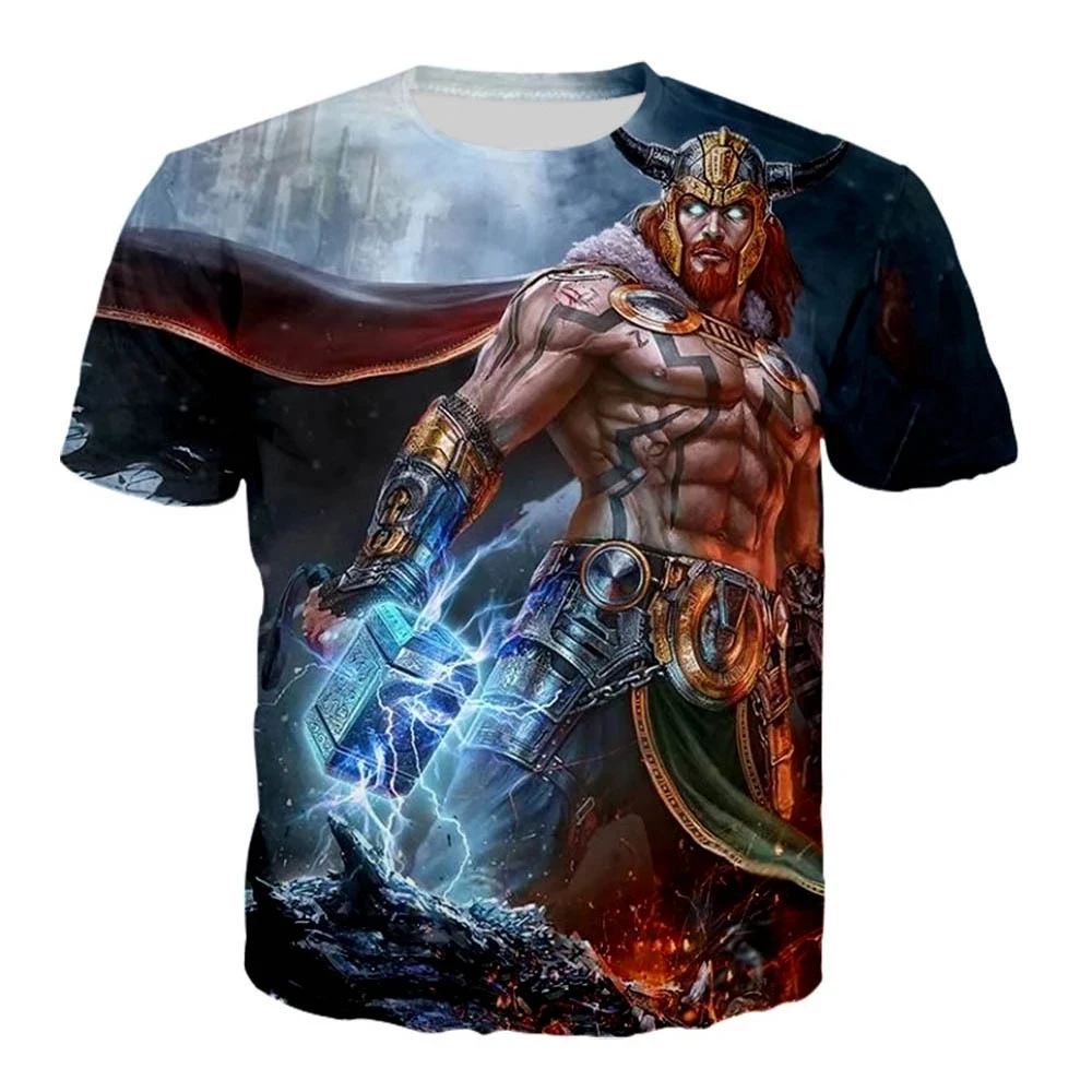2022 New Viking Warriors Summer Men's T Shirt for Men Oversized T Shirts Vintage 3d Printed Short-sleeved Tops Sale
2022 New Viking Warriors Summer Men's T Shirt for Men Oversized T Shirts Vintage 3d Printed Short-sleeved Tops Sale