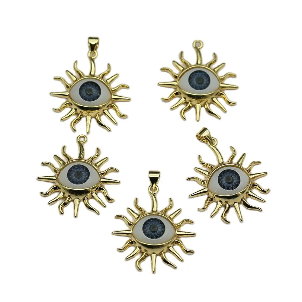 

APDGG, 5 шт., позолоченные глаза, искусственное жемчужное ожерелье, подвеска, изготовление ювелирных изделий своими руками