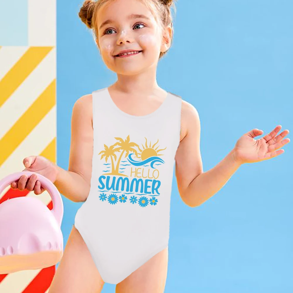 Hello Summer Toddler Swimwear Baby Girls One Piece Bathing Suit Swimming Pool Party Girls Swim Suits Cute Bikini Beachwear
Hello Summer Toddler Swimwear Baby Girls One Piece Bathing Suit Swimming Pool Party Girls Swim Suits Cute Bikini Beachwear