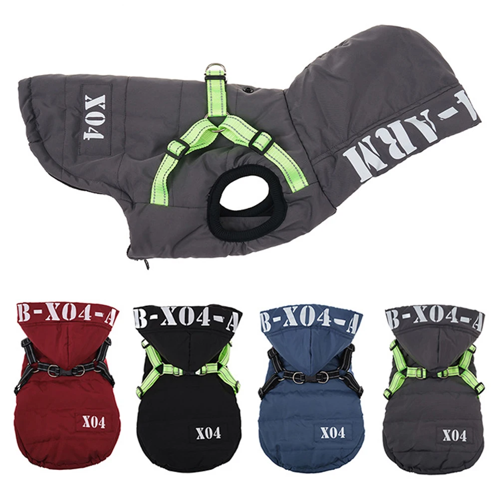 Dog Jacket with Harness Warm Winter Dog Clothes Waterproof Soft Padded Dog Coat with Zipper Opening Easy to Wear Pet Clothing
Dog Jacket with Harness Warm Winter Dog Clothes Waterproof Soft Padded Dog Coat with Zipper Opening Easy to Wear Pet Clothing