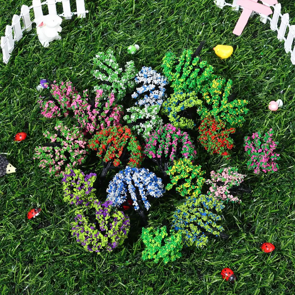 10pcs Plastic Model Train Artificial Miniature Flower Tree Scenery Railroad Decoration Building Landscape Accessories Toys
10pcs Plastic Model Train Artificial Miniature Flower Tree Scenery Railroad Decoration Building Landscape Accessories Toys