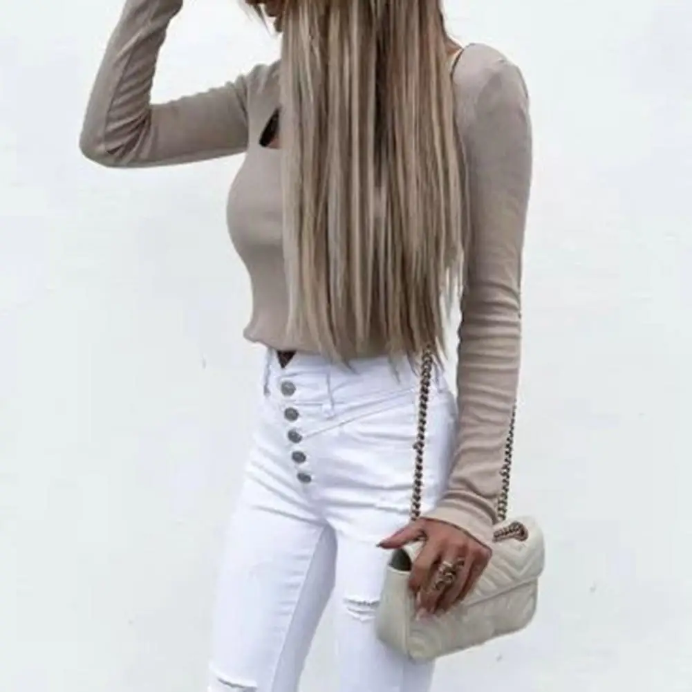 Bottoming Blouse Chic Women Fashion Bodycon Rib Blouse Shirt Long Sleeve Stretchy Basic Top
Bottoming Blouse Chic Women Fashion Bodycon Rib Blouse Shirt Long Sleeve Stretchy Basic Top
